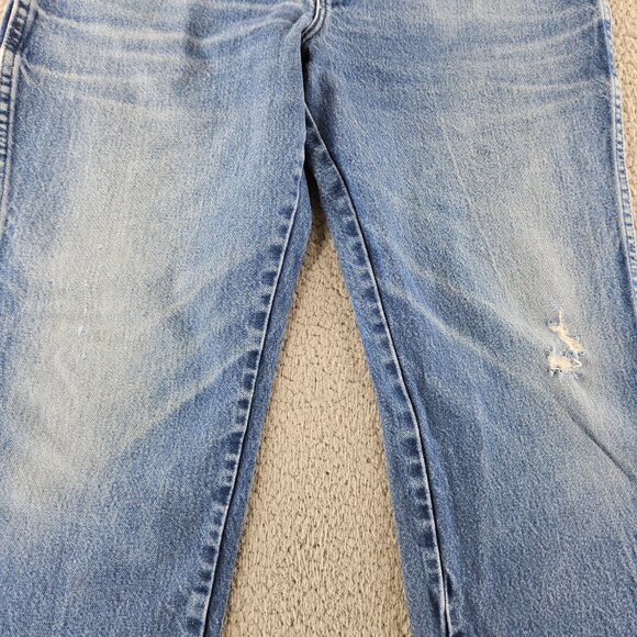 Wrangler Jeans Mens 38x34 Blue 936 Slim Fit Straight Leg Cowboy Cut Western - Picture 5 of 16